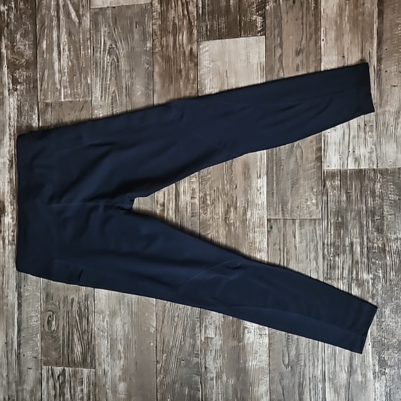 Active Life Athletic Leggings Side Pockets Half Mesh Legs Women's Large Stretchy - Picture 3 of 15